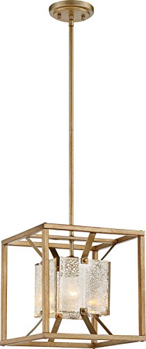 NUVO 60/6273 Stanza-1 Light Small Pendant Fixture-Antique Gold Finish NUVO 60/6273 Stanza-1 Light Small Pendant Fixture-Antique Gold Finish