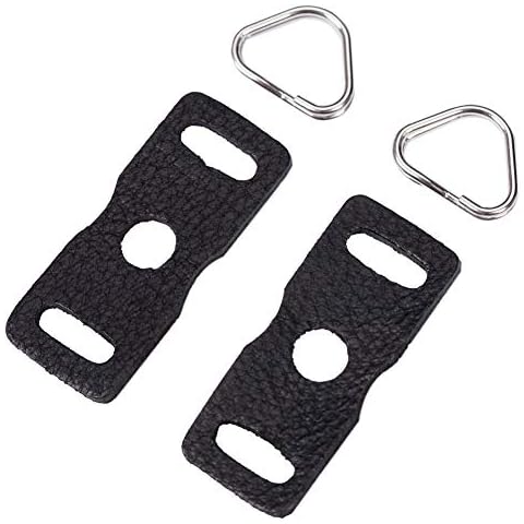 VKO Leather Protector Cover Pad Lug Ring Camera Strap Triangle Split Ring Hook for DSLR Rangefinder SLR Mirrorless Camera with Round Hole Interface Cover