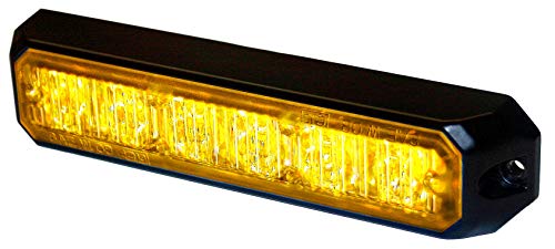 HELLA H22890001 MS6 Mini LED Lighthead, 12/24 VDC, 5 Flashing Patterns, Amber