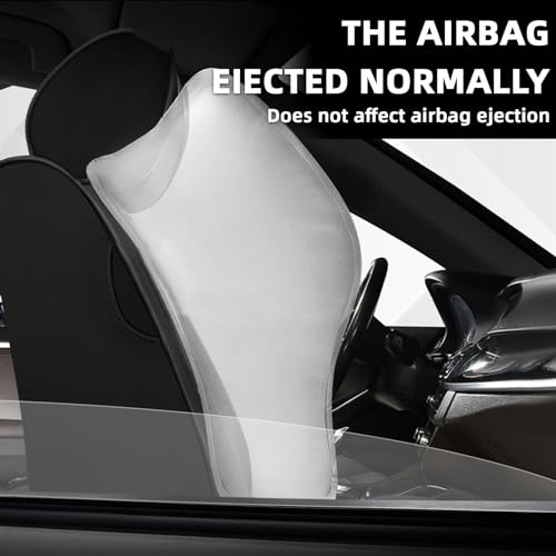 Image of Car Seat Cover Fit for Nissan 370Z 2009-2021,Compatible Airbag Non-Slip Waterproof Seat Cover,Car Seat Protector Premium Interior (Luxury 2 Seats,Black Red)