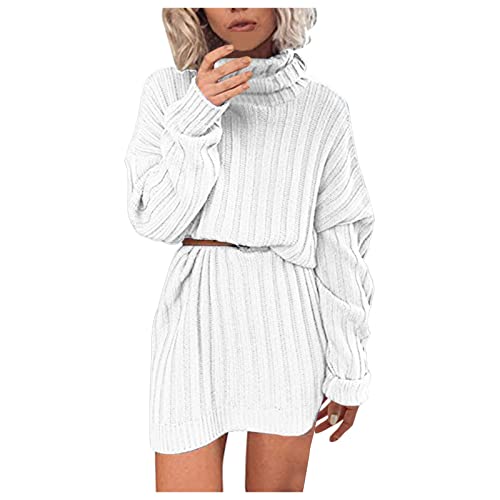 Robe pull décontractée col roulé pour femme active cherchant le confort - 2
