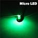 Bowerful 25pcs Pre-soldered Micro Litz Wired Leads Green SMD LED 0603 + Multi-Resistor