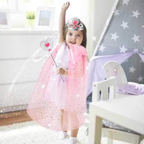 Disfraz Princesa Niñas 10 Piezas con Capa y Accesorios miniatura 6