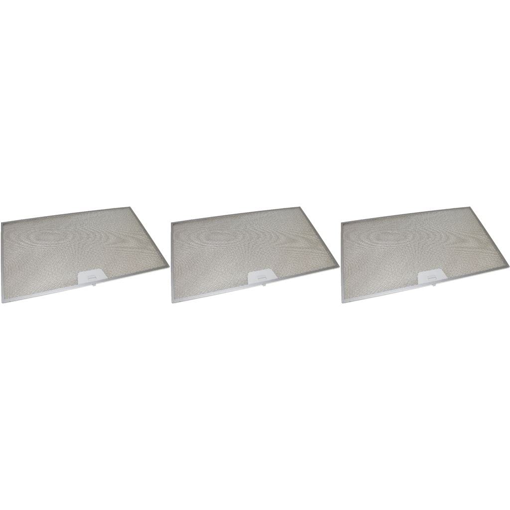 Ufixt 3x Universal Cooker Hood Metal Grease Filter 506mm x 300mm Compatible with AEG, Ariston, Atag, Baumatic, Beko, Belling, Bosch, Candy, Cannon, Cerama, Comet, Creda, Crosslee, Electrolux, Flavel,