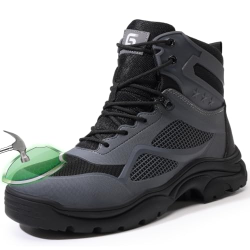 Image of Steel Toe Boots for Men Work Indestructible Safety Boots