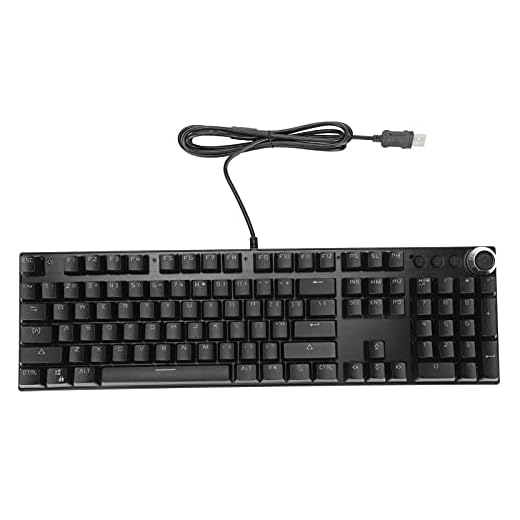 Mekaniskt Tangentbord, Wired Gaming Support Backlight Adjustment Green Axis Keyboard Ergonomic Design With 104 Keys For Desktop PC Games Office