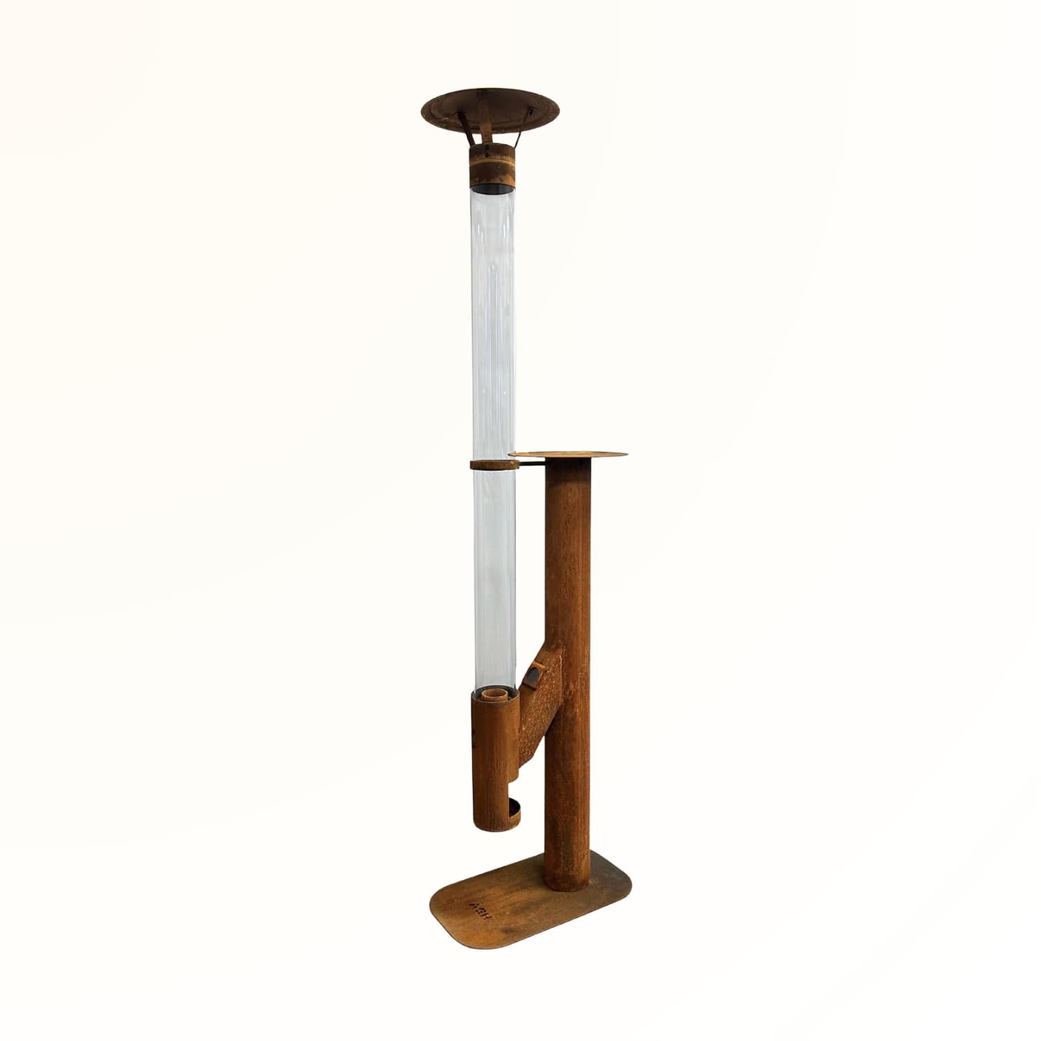 Poêle à granulés Acier Corten 183 cm Cheminée de Jardin Chauffage de terrasse