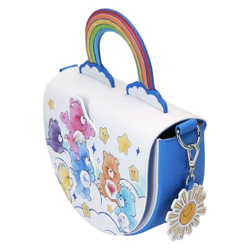 Image of Loungefly Care Bears Rainbow Handle Crossbody Bag