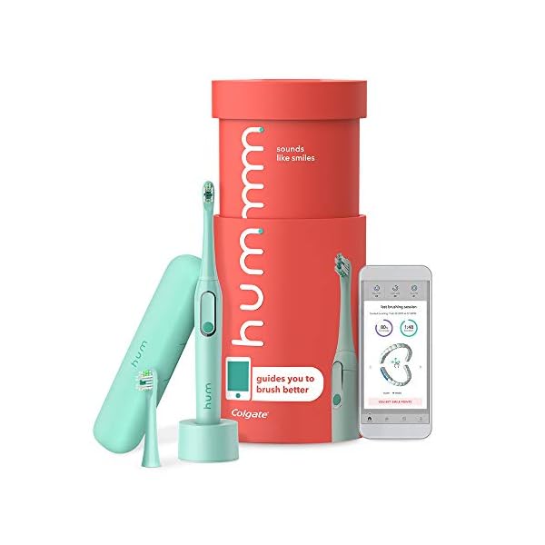 hum by Colgate Smart Electric Toothbrush Kit, Rechargeable Sonic