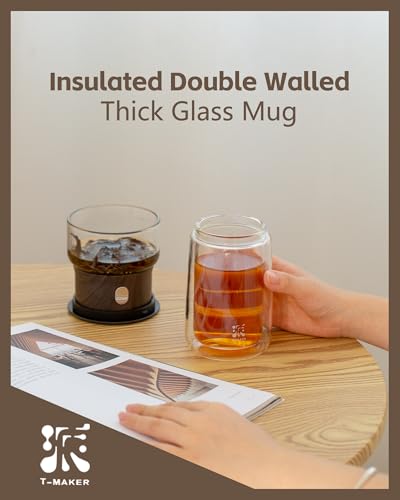 Image of ZENS Modern Glass Infuser Teapot, One Touch Tea Maker for Loose Leaf Tea with Insulated Mug and Portable Case. Enchanted Pot Alternatives for Tea Lover Gifts