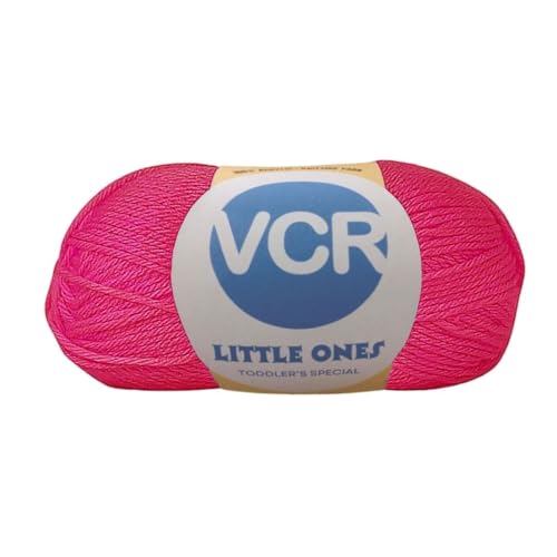 Image of VCR Ruby Pink Yarn, 100 Grams Hank, 190 Meters Length, Acrylic Ball for Crochet and Knitting, Soft Crosia Threads, Pack of 1 Yarn, Suitable for DIY Crafts