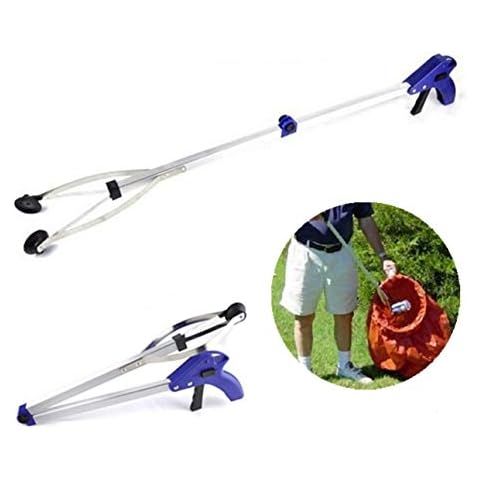 FISHSHOP Grabber Reacher Foldable Pick Up Reaching Tool handy Long Arm Litter Picker Grabber Gripper Aluminum Alloy Garbage Clip Picker Cover