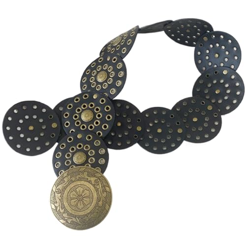 Wide Belts for Women 40in Black Vintage Punk Boho Belt Chunky Waistline Western Leather Cowgirl Belt Vintage Accessories