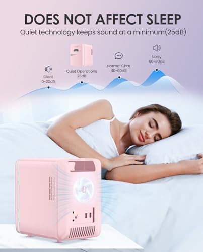 Image of CUTIEWORLD Skincare Fridge - 4L Makeup Fridge for Refrigerating Makeup, Skincare and Food, Mini Fridge for Bedroom, Office and Car, Cooler and Warmer, Beverage Cooler, Leather Pink