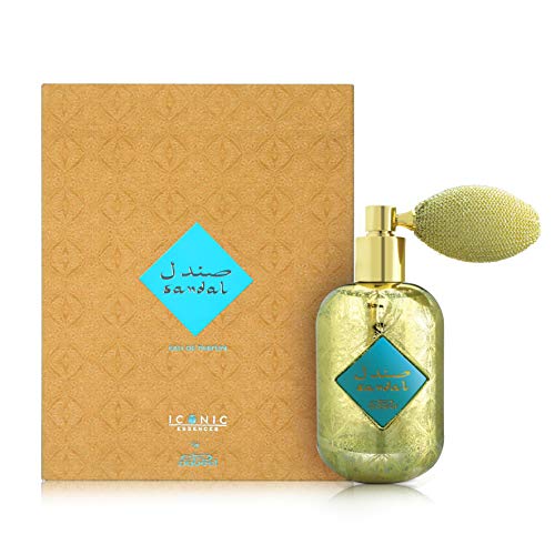Sandal (Eau De Parfum) Unisex 100 ML (3.4oz) I Souq Collection I Featuring Notes: Sandal, Oudh, Violet, Musk, Saffron, Amber, Woody, Spicy, Pure Mysore Sandalwood, Rose, Moss I by Nabeel Perfumes