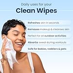 Clean Skin Club XL Premium Face Wipes, 40% Larger Than Normal Wipes, Extra Moist Makeup Removing Towelettes, 30 Count, Facial Cleansing Cloth, Fragrance Free, No Alcohol or Chemicals - Image 5