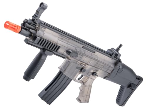 Evike x Cybergun Scar-L Licensed Full Size Spring Powered Airsoft Rifle (Clear)