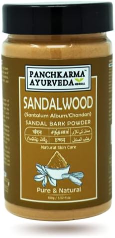 Herbal & Natural Sandalwood Powder (Santalum Album/chandan) For Fairness Sun-Tan Acne-Spot Face Pack (100g)