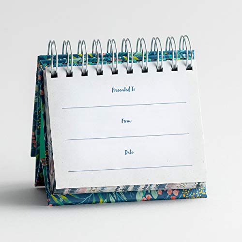 DaySpring - One Minute with God - Perpetual Calendar (J1391), Green, 5 1/2" x 5 1/4" x 1 1/4"