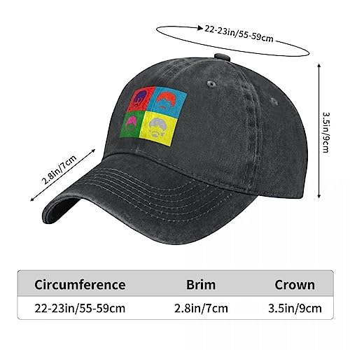 TONFON Classique Casquette de Baseball Washed Men’s Baseball Cap Fab Four Space Trucker Snapback Caps Dad Hat The Beatle Band Golf Hats Noël Anniversaire Parti Cadeau - Les Beatles, Paul McCartney, John Lennon, RIngo Starr, George Harrison TONFON Classique Casquette de Baseball Washed Men's Baseball Cap Fab Four Space Trucker Snapback Caps Dad Hat The Beatle Band Golf Hats Noël Anniversaire Parti Cadeau – Image 5
