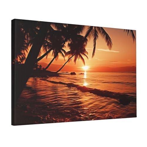 Impressions sur toile modernes : l'éclat d'une plage tropicale chez vous