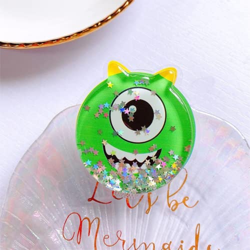 Image of Cute Anime Mobile Holder Grip Stand for Phones Selfie Holder for Smartphones, Designed for Kids and Teens. [ Gel Inside ]-(Model - Monster Mike)