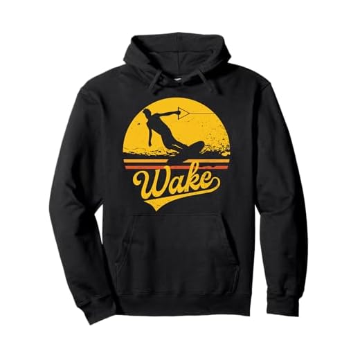 Vintage Wakeboard Sunset Geschenk Wakeboarder Wakeboarding Pullover Hoodie