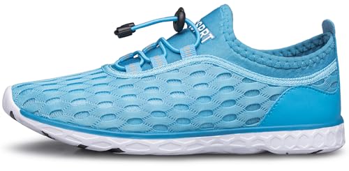 Image of DOUSSPRT Women's Water Shoes Quick Dry for Beach Swim Pool Fishing | Adult Breathable Summer Walk Aqua Sandals for River Athletic Boating Kayaking Diving Sport