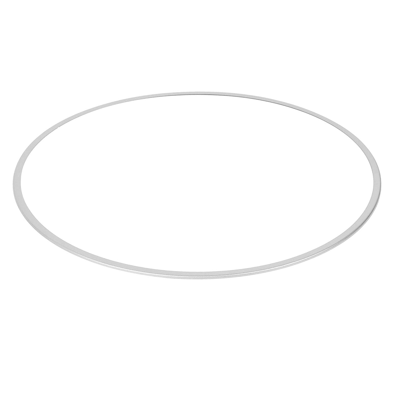 4 Stück 20 Zoll Felgenschutz, Aluminiumlegierung, Kratzfest, Kollisionssicher, Selbstklebender Felgenschutz-Zierring für Autos – Stilvolles Silbernes Design