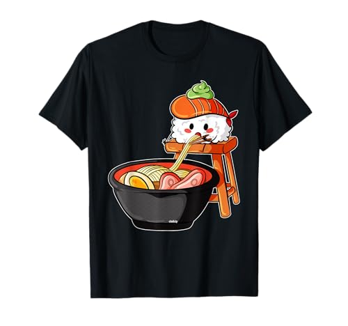 Sushi Süßes Kawaii Japan Sushi isst Ramen T-Shirt