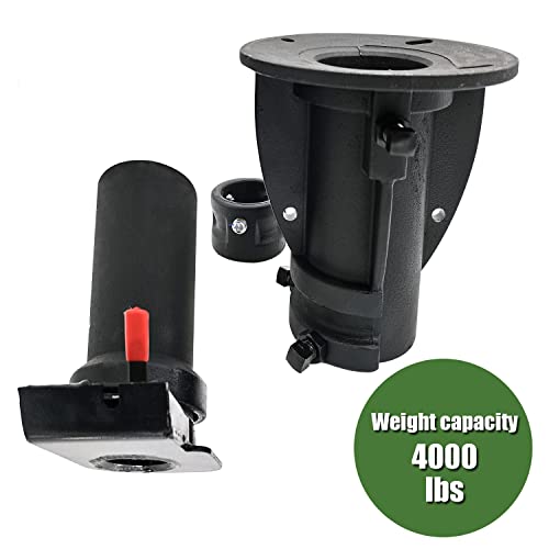 Blrack C5G1216 Adjustable Cushioned Rv 5Th Wheel To Gooseneck Adapter 12"-16" #TOP5