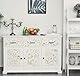 LiKiLiKi Klebefolie Möbel Beige Blumentapete 44×300 cm Vintage Selbstklebende Tapete Klebetapete für Küche Schlafzimmer Wohnzimmer Schrank Abwaschbare und Wasserfest