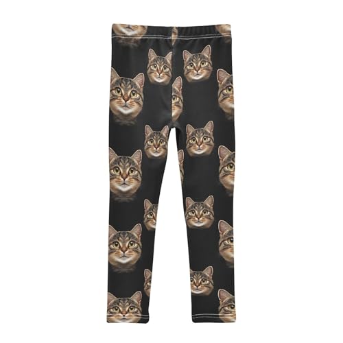 Cat Cute Animal Girls Casual Leggings for Kids Printed Long Pant Bottoms Stretch and Soft2