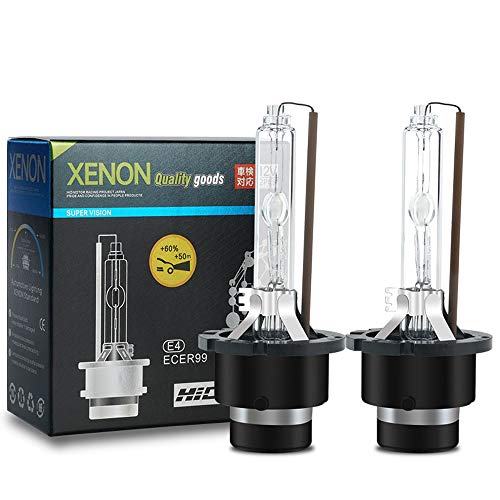 YUFANYA D2S/D2C Xenon HID Bulbs 12V 35W 6000K Sun White Car Headlight Replacement