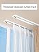 Recessed Invisible Curtains Track for Top Mounted Recessed Guide Rails Concealed Slide Rails(Black,160cm/5.2ft)