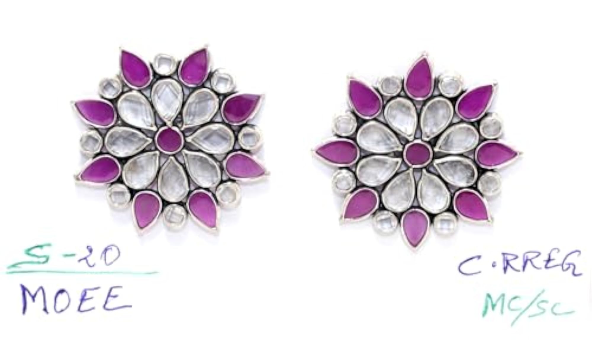 925 Sterling Silver Cubic Zirconia Stud Earrings