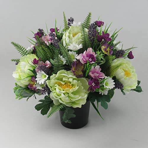 Just Because Flowers Summer Artificial Grave Flower Arrangement with