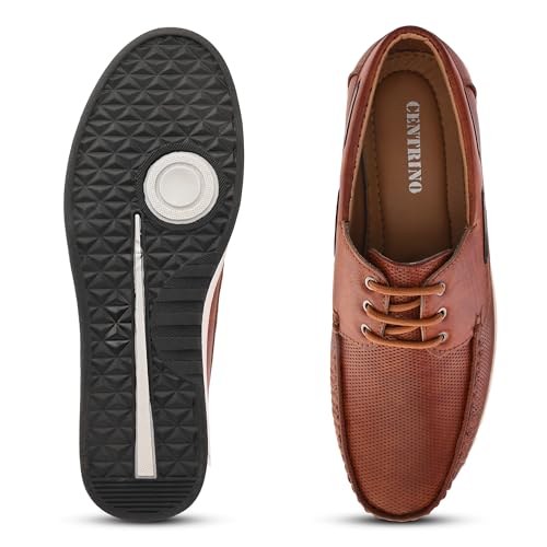 Image of Centrino Driving Loafers for Man | Shoes for Men Stylish | Casual Slip-On Moccasins | Cushioned Insole | Lightweight Comfortable Mens Loafer Shoes | Hand-Stitched Design | Slip On Shoes for Man Outings (9494)