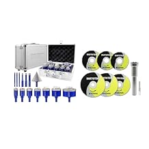 SHDIATOOL Diamond Drill Core Bits Kits, Hole Saw Sets with Triangle Shank for Drilling Porcelain Tile Marble Ceramic Granite on Drill Machine