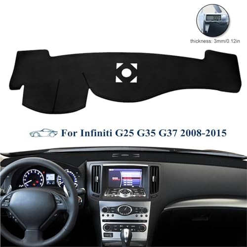 Alfombrilla de cuero para salpicadero Infiniti G37 G25 G35 interior 2