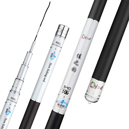 Ynhkkt Telescopic Fishing Rod, Portable Carbon Fiber Ultralight Carp Fishing Rods, Travel Spinning Fishing Pole for Saltwater Freshwater