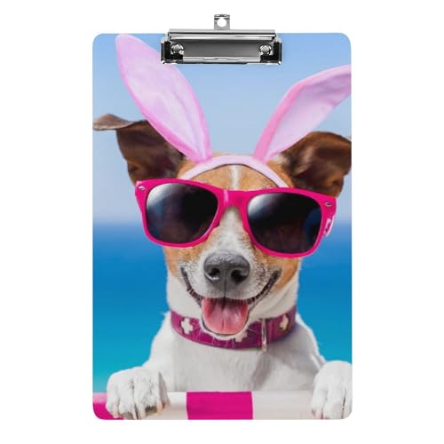 Presse-papiers chien oreilles de lapin A4 porte-formulaires de bureau