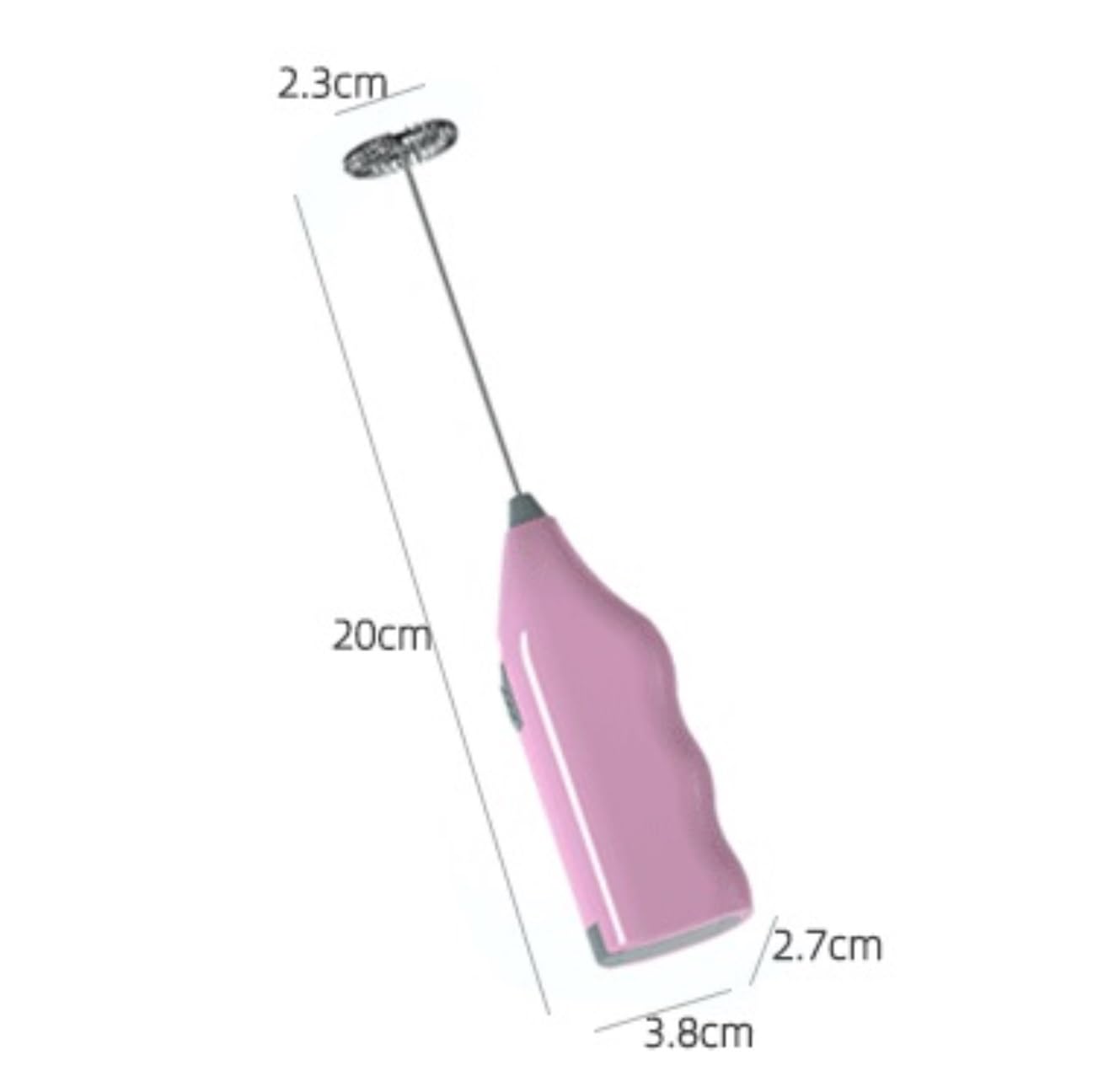 Spieniacz do Mleka Kawy USB Akumulatorowy Spieniacz Do Kawy Sprężynowe Głowice Do Ubijania Ze Stali Nierdzewnej Elektryczna Trzepaczka Ręczna Blender do Napojów(Grün)