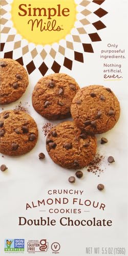 image for Simple Mills Almond Flour Crunchy Cookies, Double Chocolate Chip - Glu