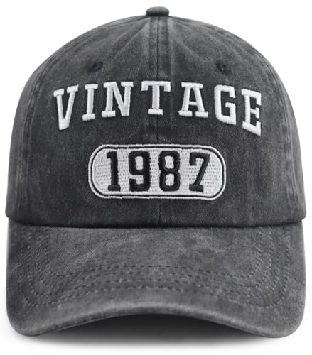 39th Birthday Decorations for Men Women Funny Vintage 1987 Party Hat 39 Year Old Party Supplies Baseball Cap Birthday Gifts for Mom Dad Husband Wife