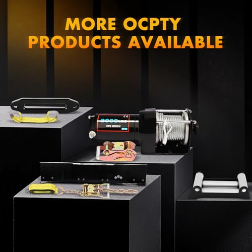 Winch Eléctrico 13000 lb 12V Cuerda Sintética OCPTY miniatura 5