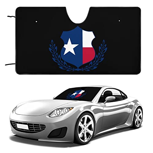 Texas Flag Windshield Sunshade for Car Foldable Auto Sun Visor Shield Cover Car Accessories 55"x30"