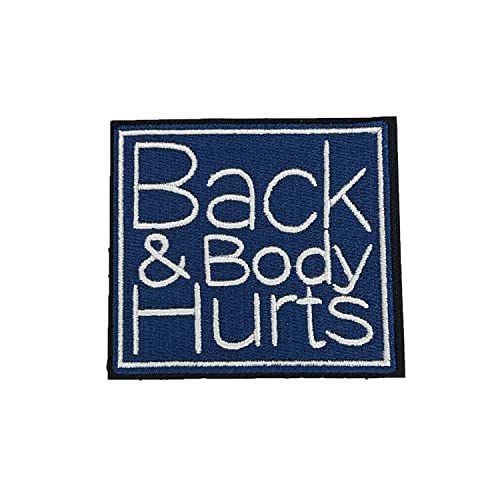 Back and Body Hurts, Morale Patch, Meme Patch, Morale Patch, Military Patch, Hook and Loop, Tactical Backpack, Murph, Veteran Owned