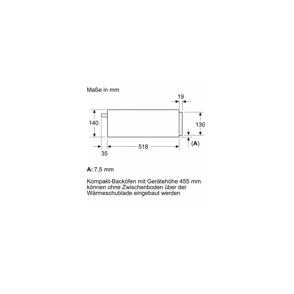 SIEMENS - Gaveta Aquecimento IQ700 BI710C1B1