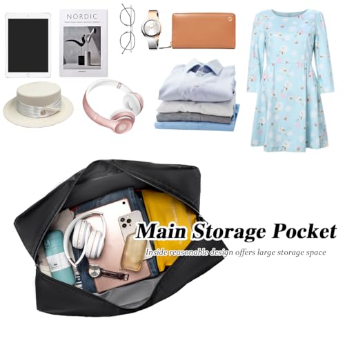 BAGZY Handgepäck Tasche 55x40x20 Faltbar für TUI Airways Lufthansa Ryanair, 45L Groß Reisetasche Flugzeug Leicht Wasserdicht Sporttasche Gym Duffle Bag für Weekender Krankenhaustasche Herren & Damen